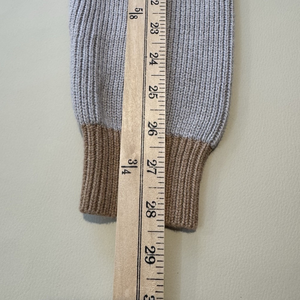 Abercrombie & Fitch Women's Knit Y2K Sweater Medium Colorblock Brown Pullover - Picture 9 of 11